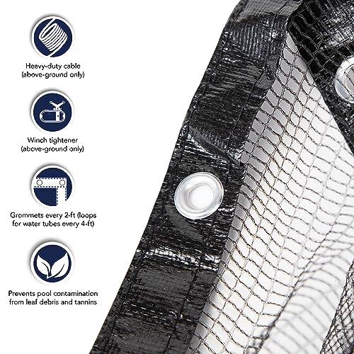 Blue Wave 16-ft x 32-ft Rectangular Leaf Net In Ground Pool Cover