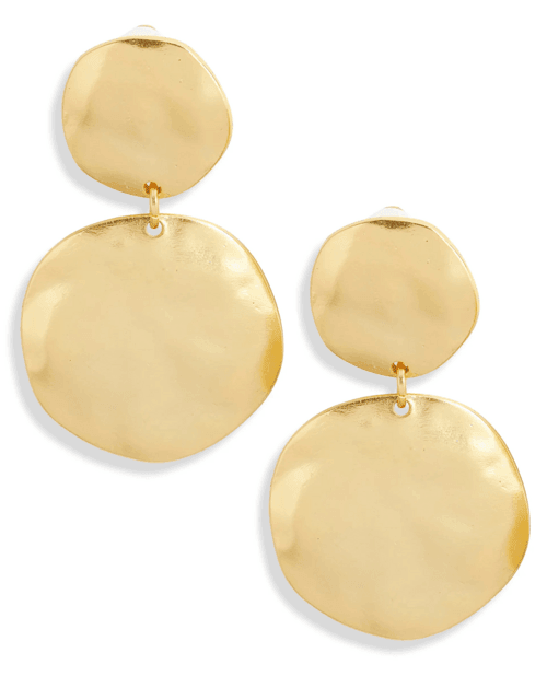 Double disc drop earrings - BelleHarris