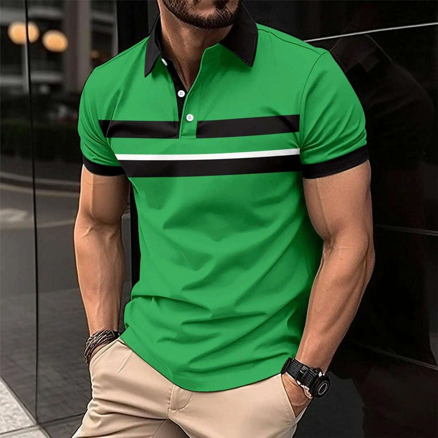 Men's Casual Collar Polo - BelleHarris