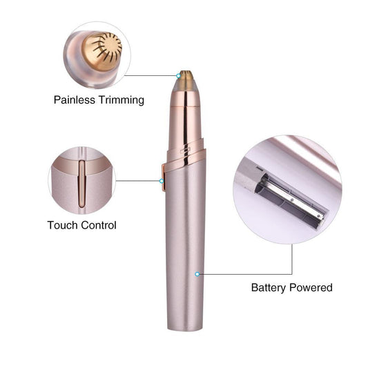 Mini Electric Eyebrow Trimmer Lipstick Pen Eyebrow - BelleHarris