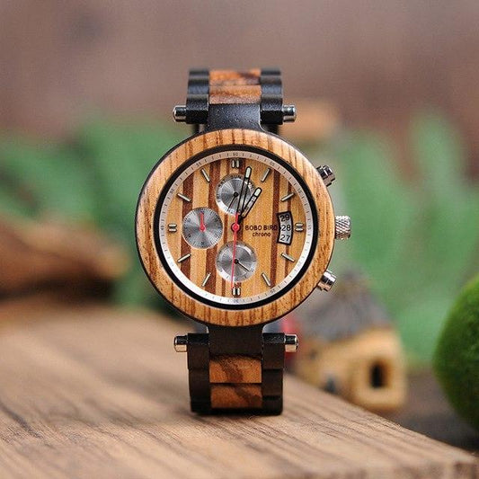 P17 Wooden Mens Watches Bearing Design - BelleHarris