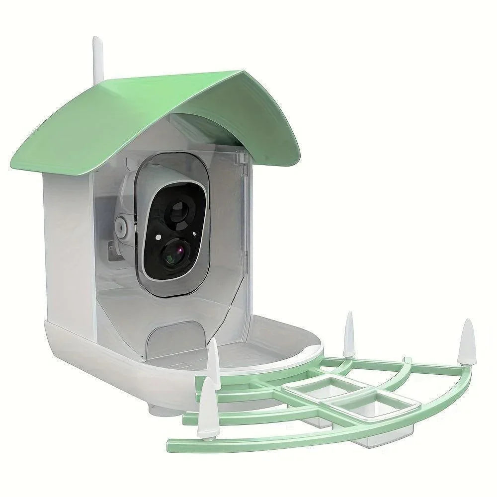 Smart Bird Feeder With Camera, AI Identify Bird Species & Solar Panel, - BelleHarris