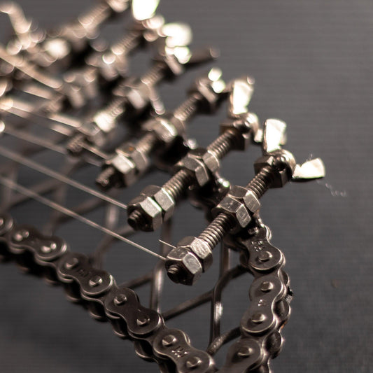 "The Original" Metal Electric Guitar Sculpture Heavy Metal Wall Art - BelleHarris