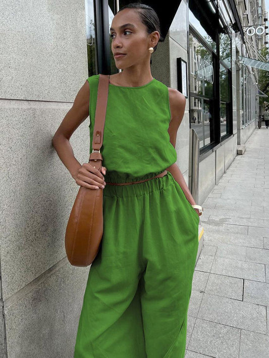 Women's All-matching Slit Slim-fitting Solid Color Suit - BelleHarris