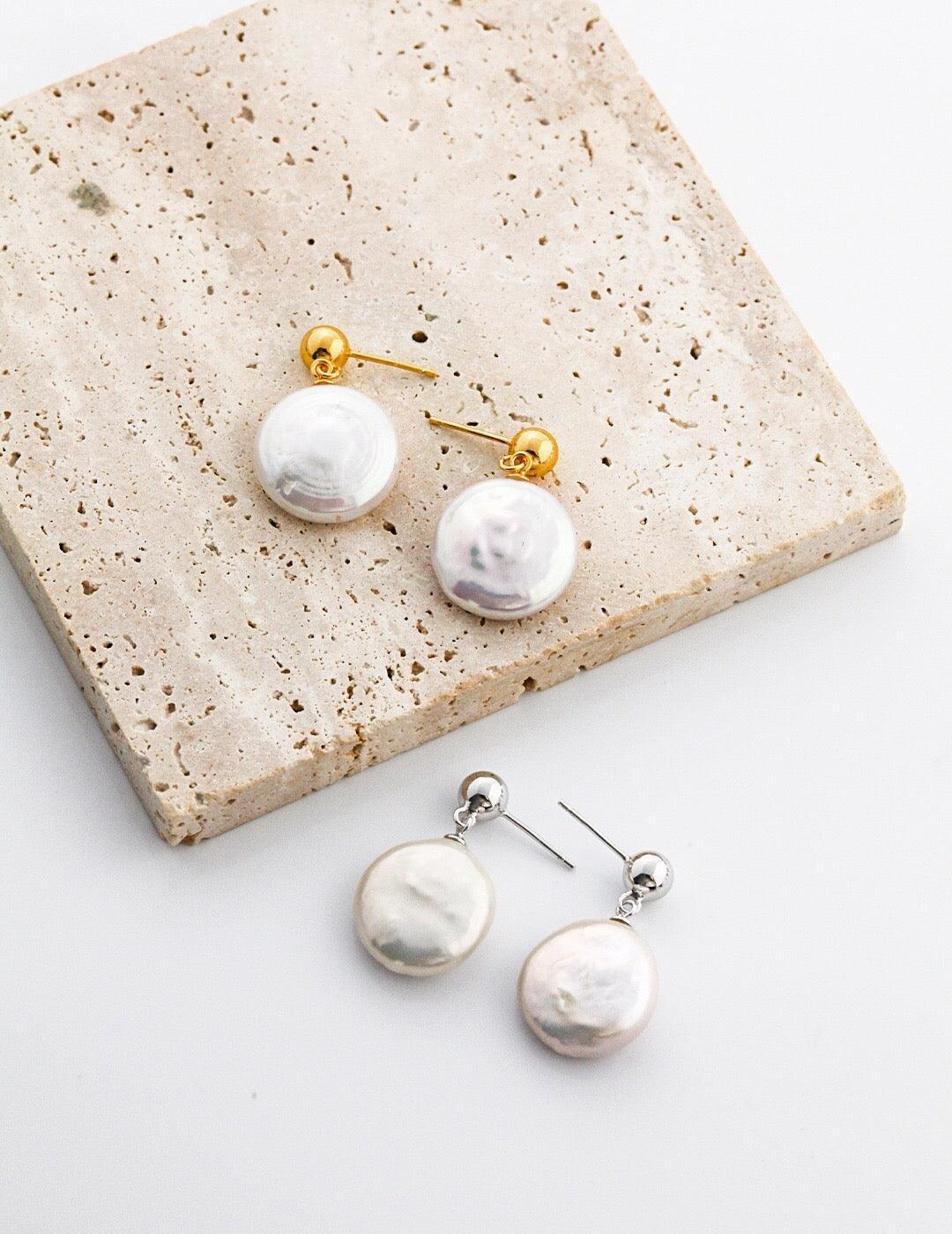 Baroque Pearl Chunky Irregular Drop Earrings - BelleHarris