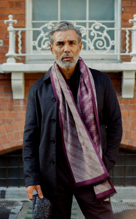 Chiltern Shacket Sleeve Lining - Birbo Twill Navy