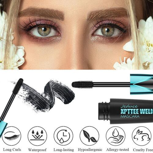 1-2 Pcs Silk Fiber 4D Eyelash Mascara Extension Makeup Black - BelleHarris