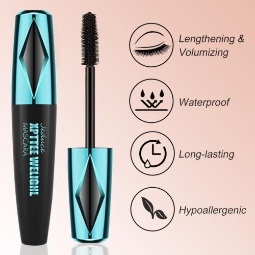 1-2 Pcs Silk Fiber 4D Eyelash Mascara Extension Makeup Black - BelleHarris