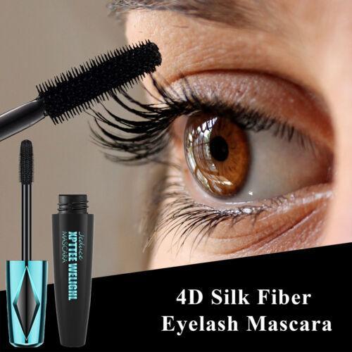 1-2 Pcs Silk Fiber 4D Eyelash Mascara Extension Makeup Black - BelleHarris