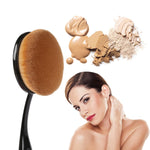 10-PCS Oval-Shaped Makeup Brush Set - BelleHarris