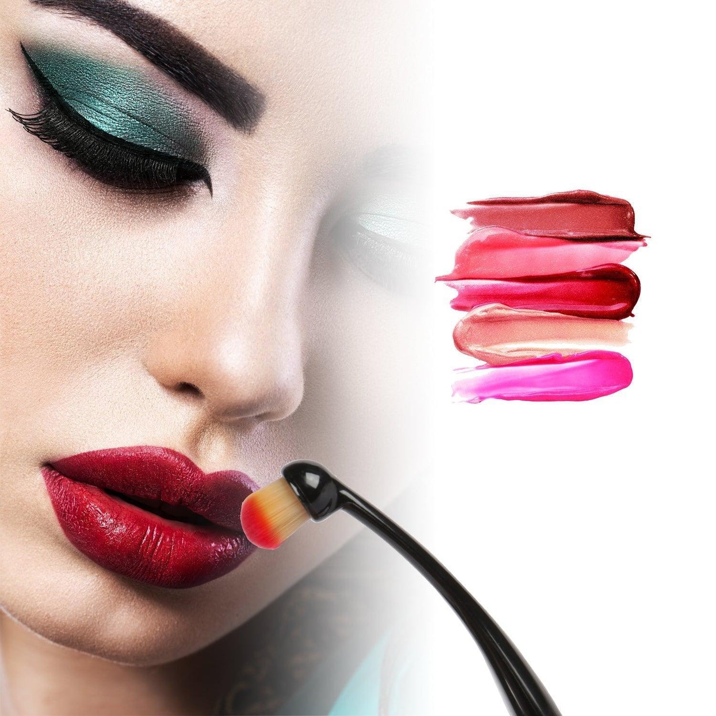 10-PCS Oval-Shaped Makeup Brush Set - BelleHarris