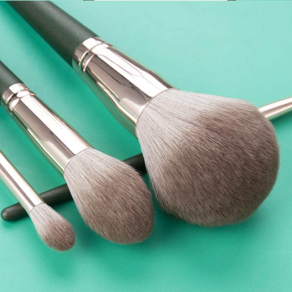 14pcs Green Makeup Brushes Set Beauty Foundation Powder Blush - BelleHarris