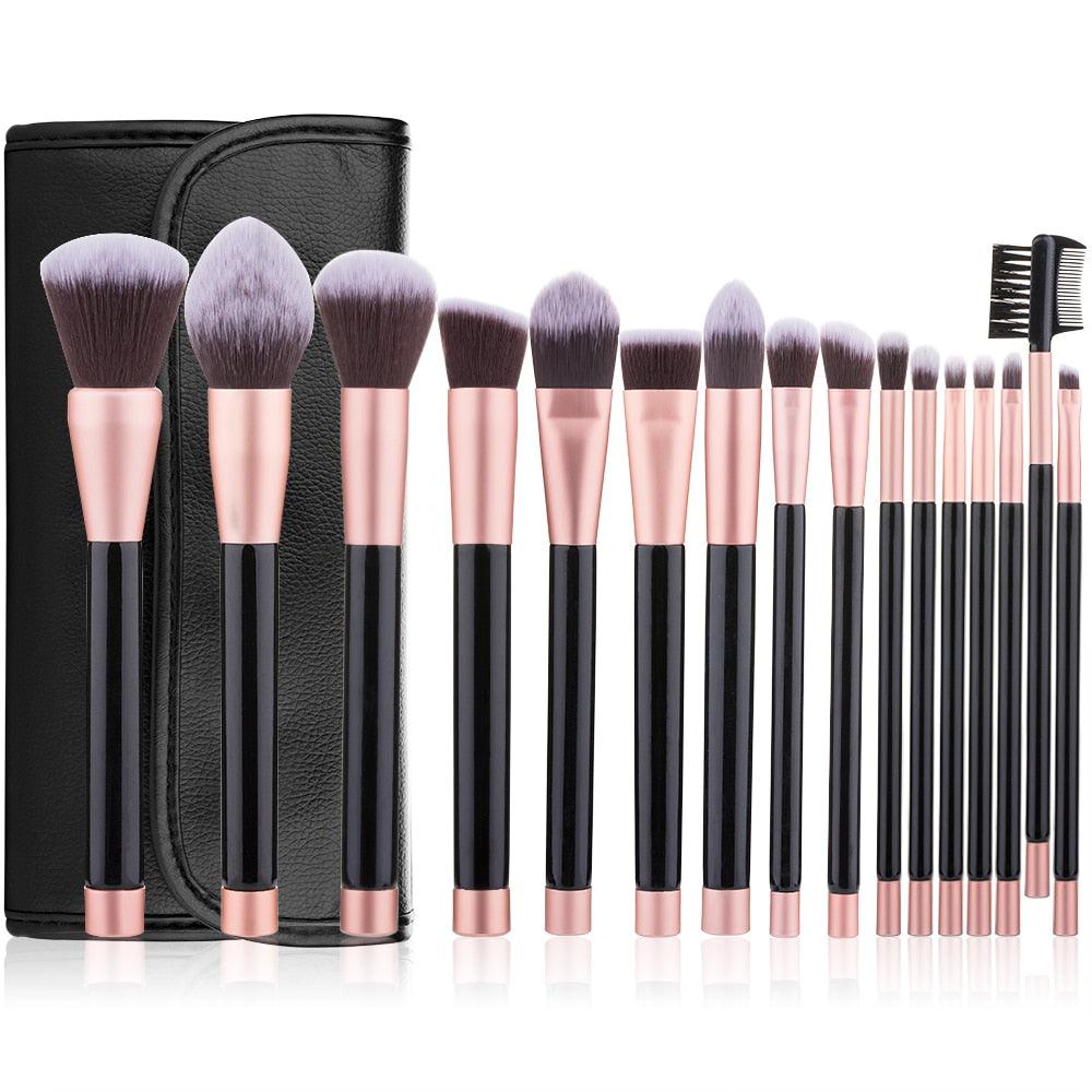 16pcs Makeup Brushes Set High Quality Foundation Powder Eyeshadow - BelleHarris