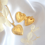 18 Karats Heart Locket Necklace - BelleHarris