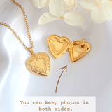 18 Karats Heart Locket Necklace - BelleHarris