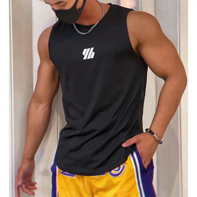 2023 newest Summer Gym Vest High Quality mesh Shirt Sleeveless T-shirts - BelleHarris