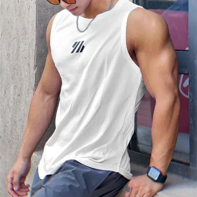 2023 newest Summer Gym Vest High Quality mesh Shirt Sleeveless T-shirts - BelleHarris