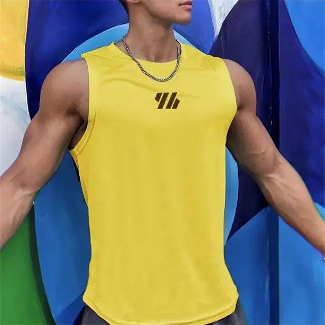 2023 newest Summer Gym Vest High Quality mesh Shirt Sleeveless T-shirts - BelleHarris