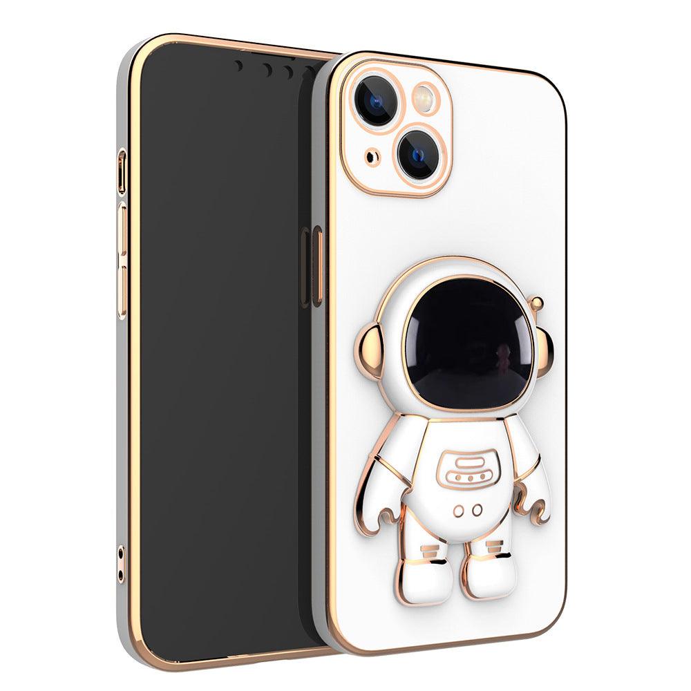 3D Astronaut Phone Case Anti-Drop Electroplating Bracket - BelleHarris