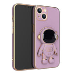 3D Astronaut Phone Case Anti-Drop Electroplating Bracket - BelleHarris