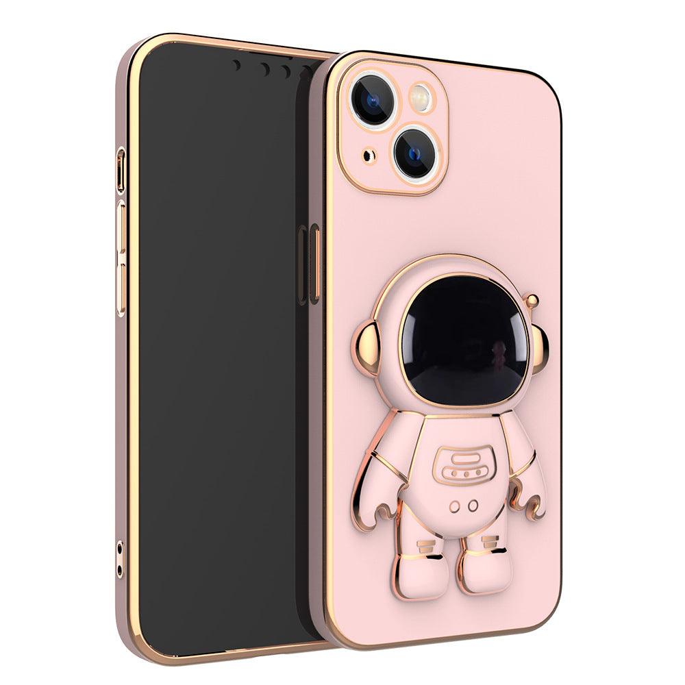 3D Astronaut Phone Case Anti-Drop Electroplating Bracket - BelleHarris