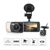 4" Dual Lens 1080P FHD 1.0MP Dash Camera Car DVR - BelleHarris
