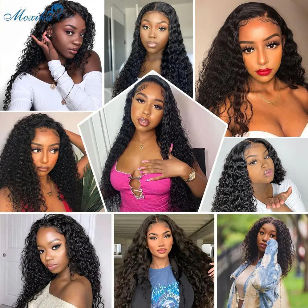 Deep Wave Frontal lace front Wig