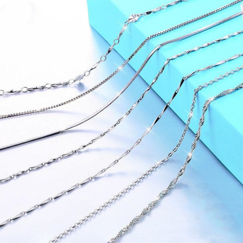 925 Sterling Silver Necklace For Women Forever Heart AAA Zircon Mosaic Necklaces & Pendants Gift - BelleHarris