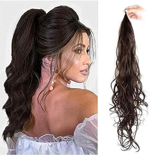 Long ponytail extensions