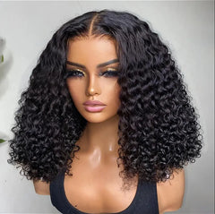 250% Density Short Deep Wave Hair Wig- Best short wigs