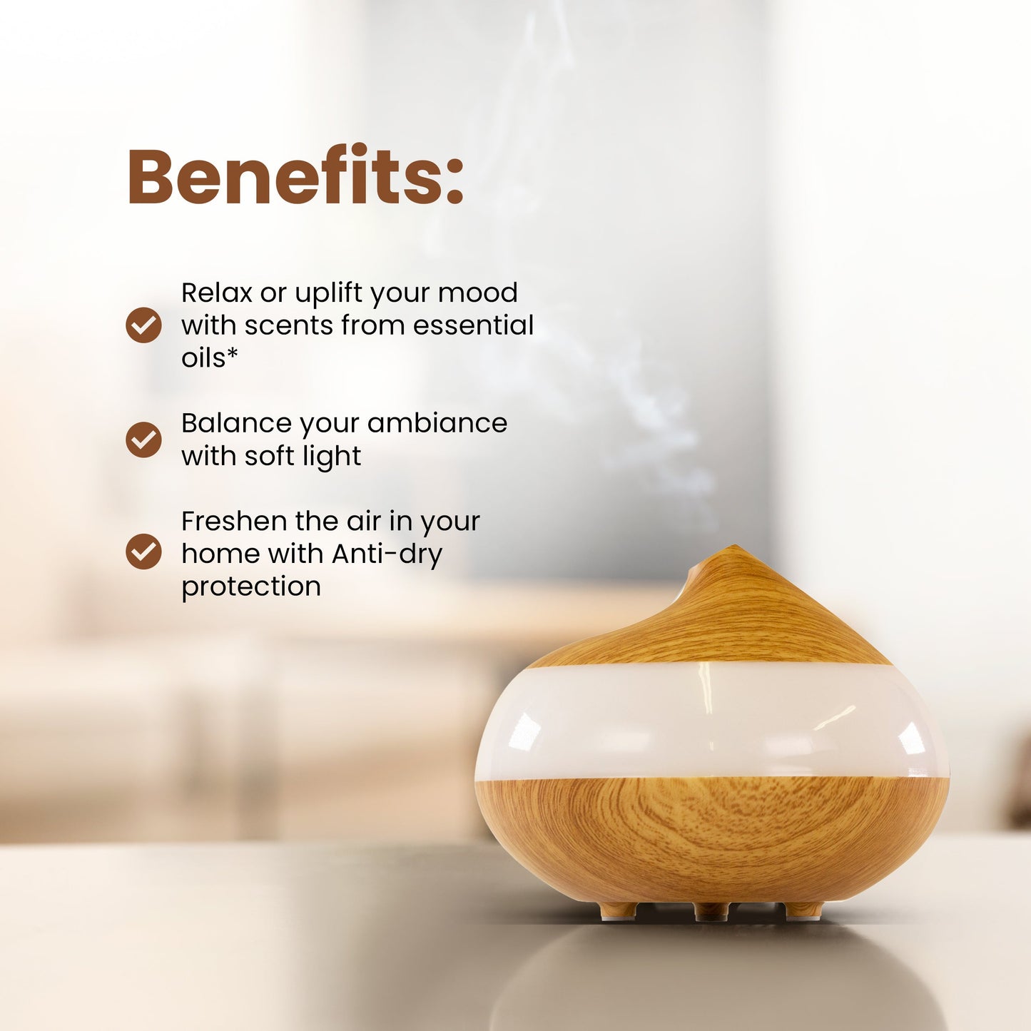 Sensory Spa Diffuser clear Panel USB