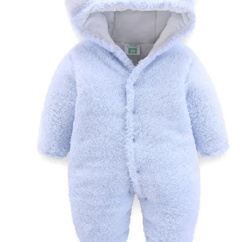 Winter Baby Jumpsuit Newborn Warm Thick Baby Romper