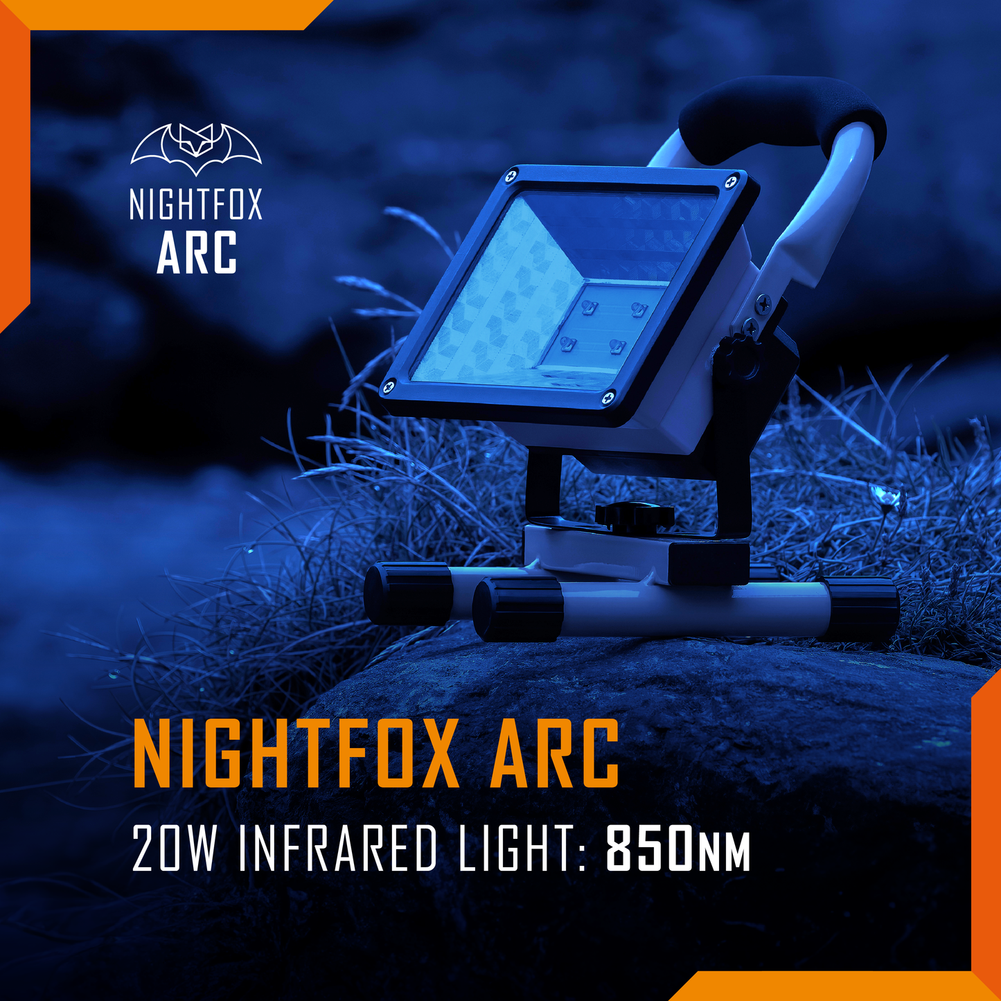 Nightfox Arc | Powerful IR Floodlight | Wide beam | USB-C