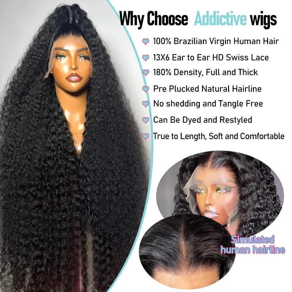 Deep Wave Lace Front Human Hair Wig