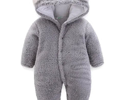 Winter Baby Jumpsuit Newborn Warm Thick Baby Romper