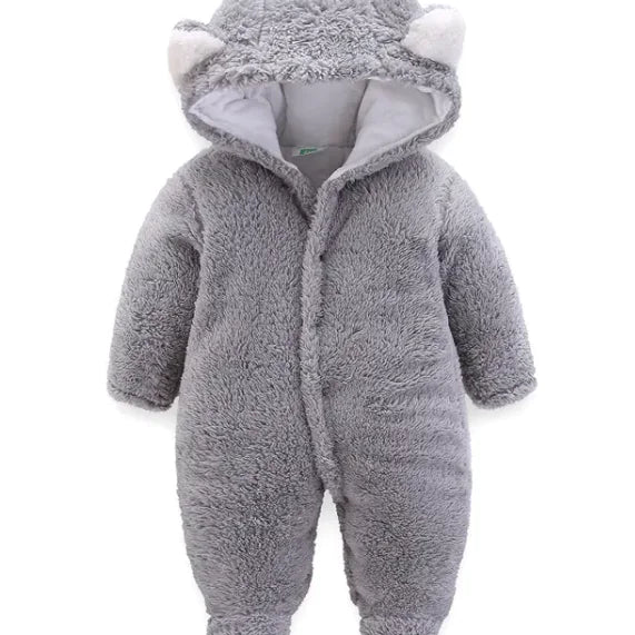 Winter Baby Jumpsuit Newborn Warm Thick Baby Romper