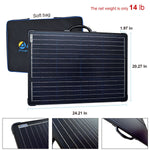 ACOPower Plk 120W Portable Solar Panel Kit, Lightweight Briefcase with - BelleHarris