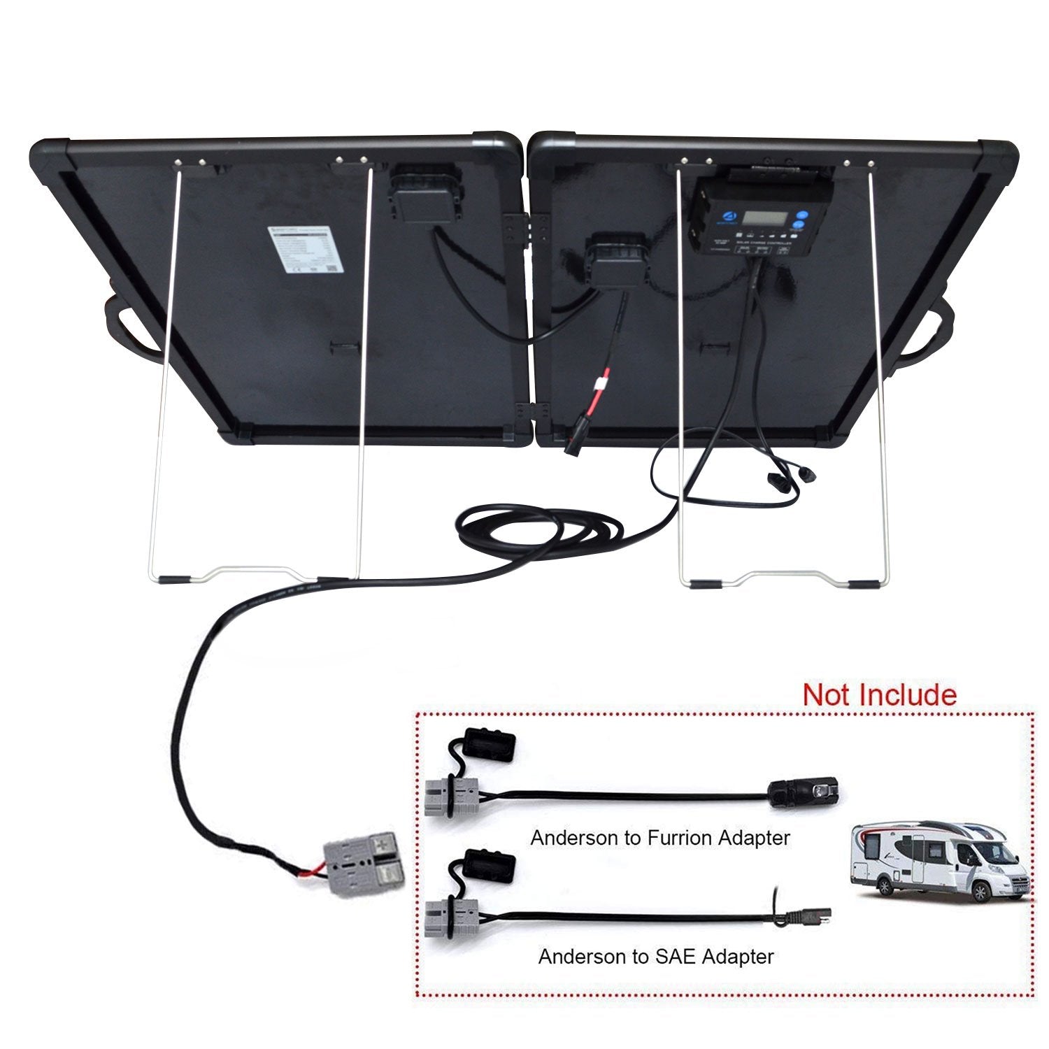 ACOPower Plk 120W Portable Solar Panel Kit, Lightweight Briefcase with - BelleHarris