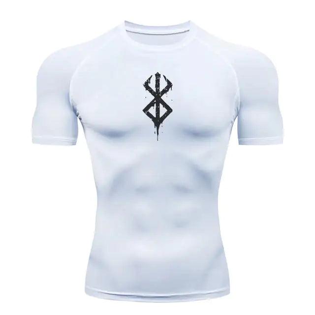 Activewear Tshirts- Compress Tee Berserk. Mens gym shirts. - BelleHarris