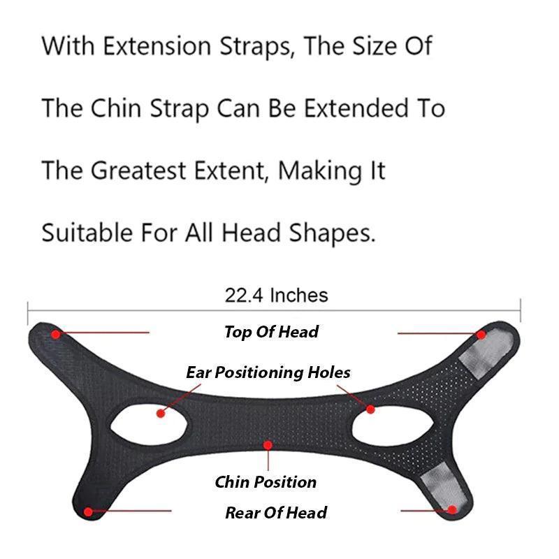 Anti Snoring Chin Strap Sleep Apnea Snore Stop Belt Snoreless Sleep Jaw Solution - BelleHarris