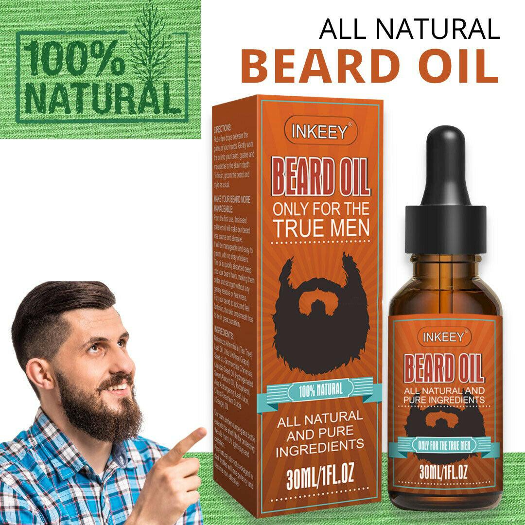 Beard Oil For MEN Hair Growth Oil Serum Mustache Grooming Growing Moisturizer US - BelleHarris