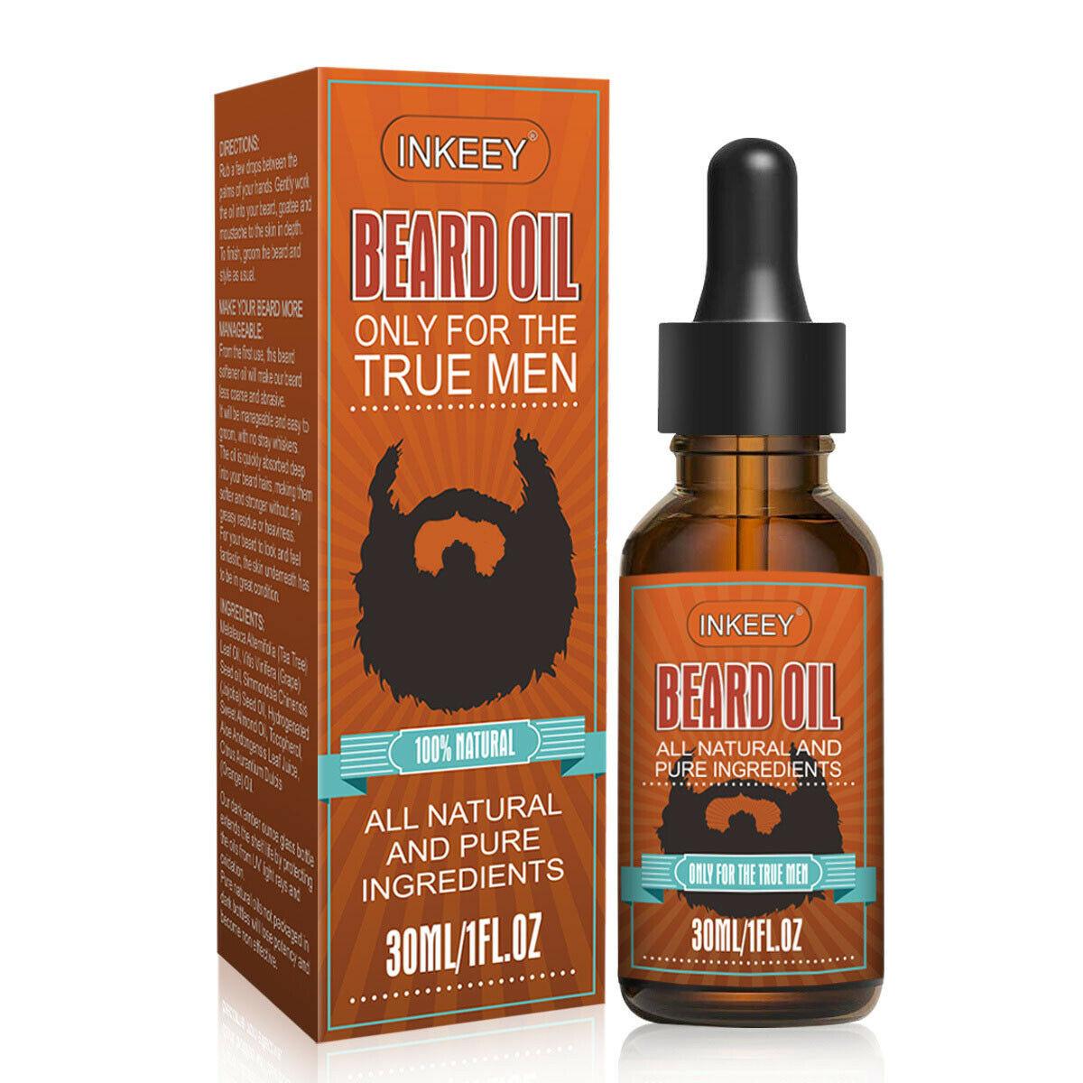 Beard Oil For MEN Hair Growth Oil Serum Mustache Grooming Growing Moisturizer US - BelleHarris