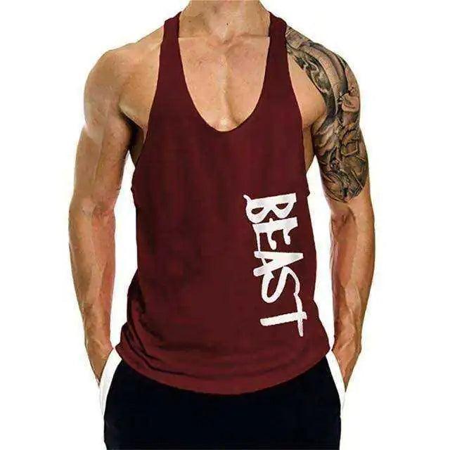 Beast Print Fitness Muscle Shirt - BelleHarris