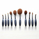 Beauty Experts Set of 10 Oval Beauty Brushes - BelleHarris