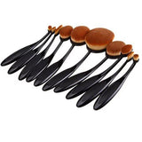 Beauty Experts Set of 10 Oval Beauty Brushes - BelleHarris