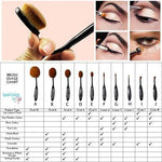 Beauty Experts Set of 10 Oval Beauty Brushes - BelleHarris