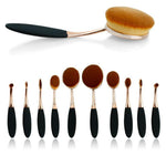 Beauty Experts Set of 10 Oval Beauty Brushes - BelleHarris