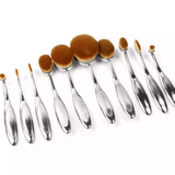 Beauty Experts Set of 10 Oval Beauty Brushes - BelleHarris