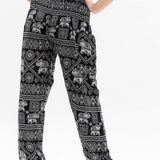 Black ELEPHANT Pants Women Boho Pants Hippie Pants Yoga - BelleHarris