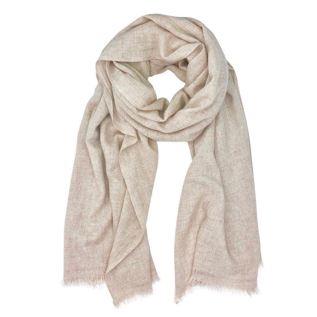 Blush Handloom Cashmere Scarf - BelleHarris